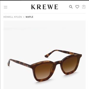 KREWE Howell Nylon Sunglasses in Maple Brown